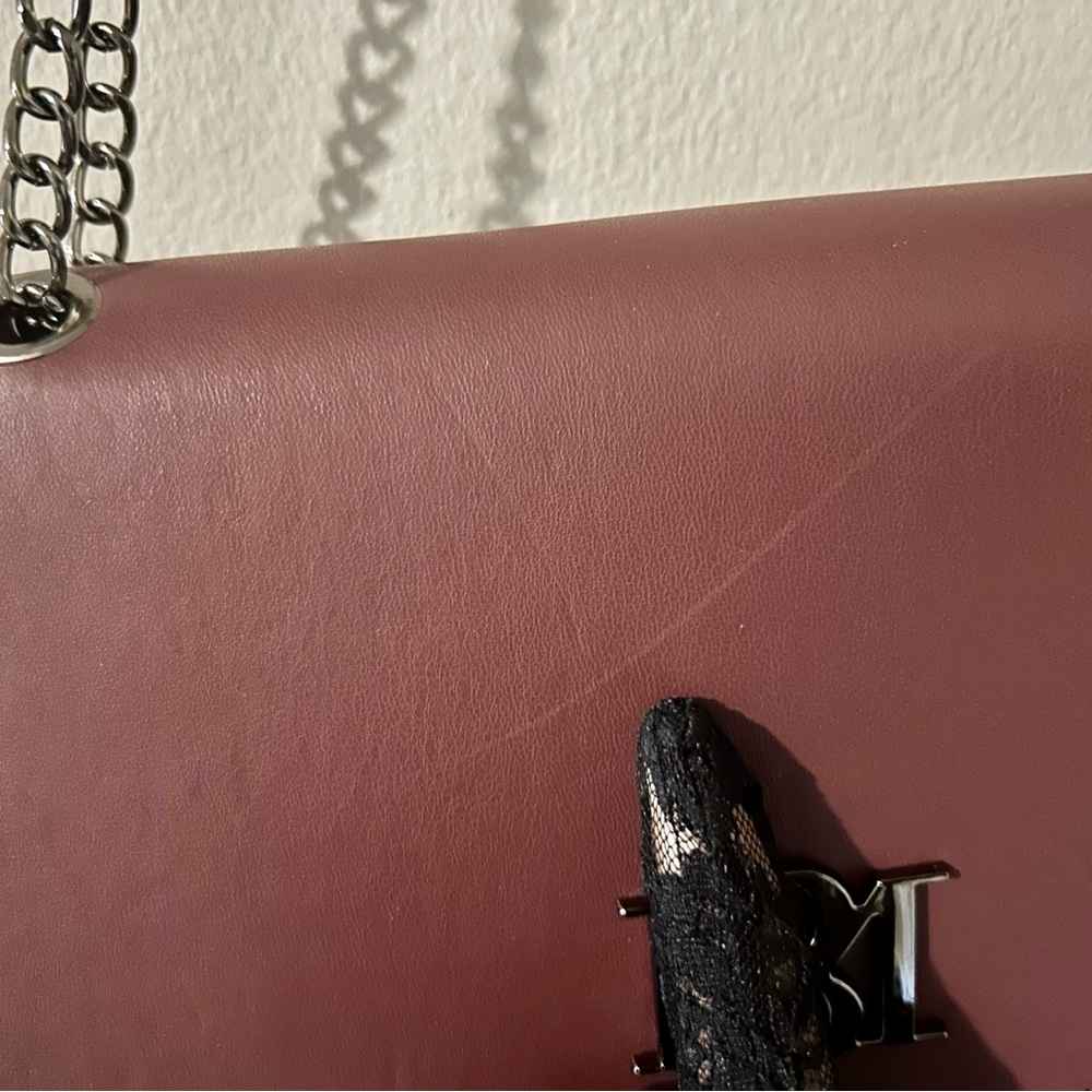 Badgley Mischka Monogram Tassel Crossbody - Wine Burgundy Red NWT - Picture 9 of 10